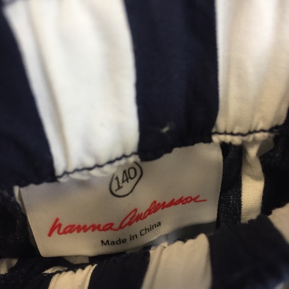 Hanna Andersson navy blue striped skirt - Picture 2 of 3
